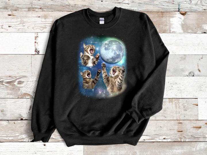 Three Tabby Cat Moon