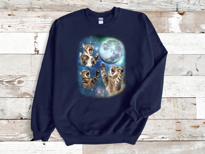 Three Tabby Cat Moon